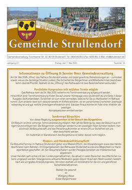 Informationen Zu Öffnung & Service Ihrer Gemeindeverwaltung