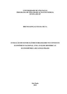 2 Evolução Histórica Do Setor Elétrico Brasileiro No Contexto Econômico Nacional (1879-1985)