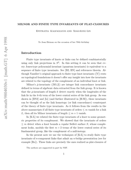 Milnor and Finite Type Invariants of Plat-Closures