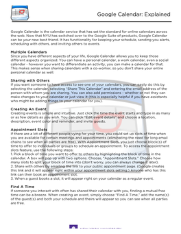 Google Calendar: Explained