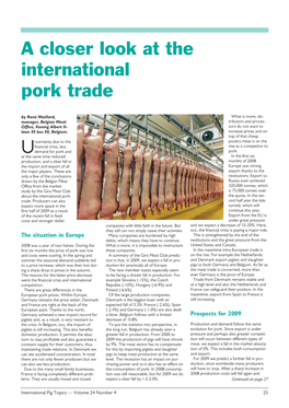 A Closer Look at the International Pork Trade Rene Mailard