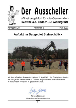 Auftakt Im Baugebiet Steinachblick