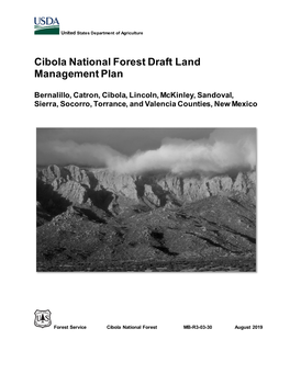Cibola National Forest Draft Land Management Plan