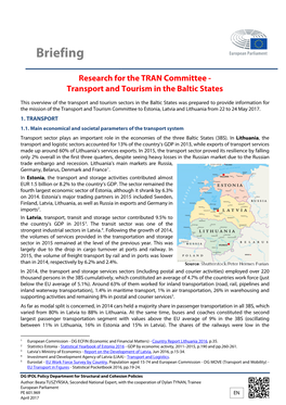 Transport and Tourism in the Baltic States