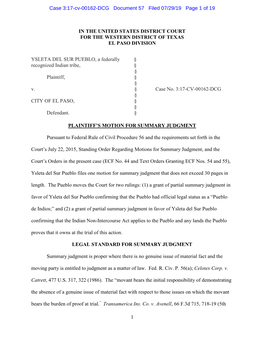 57 Tribe Motion for Summary J