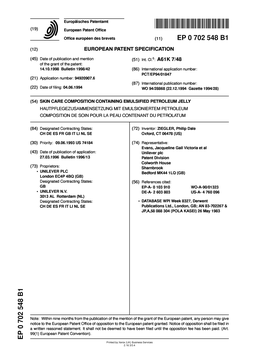 Skin Care Composition Containing Emulsified