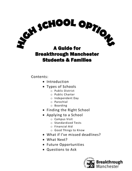 High School Options Handbook