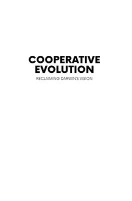 Cooperative Evolution Reclaiming Darwin’S Vision