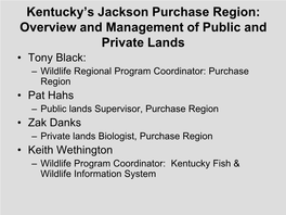 Kentucky's Jackson Purchase Region