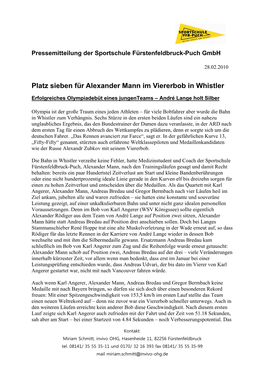 Platz Sieben Für Alexander Mann Im Viererbob in Whistler