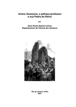 Ariano Suassuna, O Palhaço-Professor E Sua Pedra Do Reino