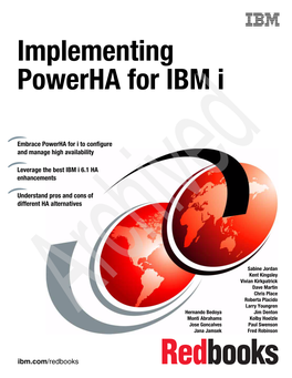 Implementing Powerha for IBM I