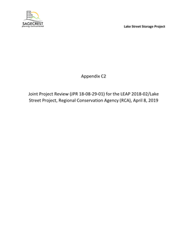 Appendix C2 Joint Project Review