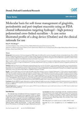 Molecular Basis for Soft Tissue Management of Gingivitis