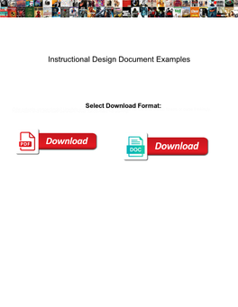 Instructional Design Document Examples