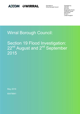 Wirral Borough Council: Section 19 Flood Investigation: 22