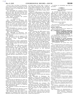 Congressional Record—House H2199