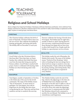 Teaching Tolerance