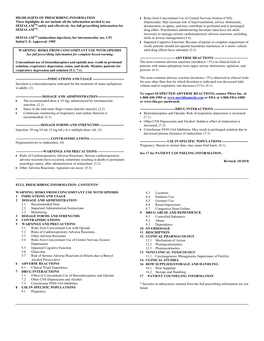 HIGHLIGHTS of PRESCRIBING INFORMATION These Highlights Do