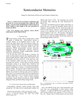 Semiconductor Memories