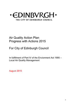 Edinburgh 2015 Action Plan
