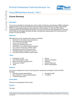 Unisys IBM Mainframe Security - Part 2