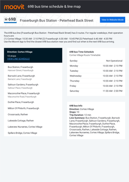 69B Bus Time Schedule & Line Route