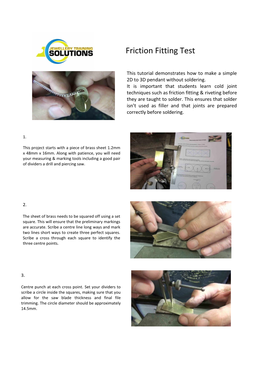 Friction Fitting Test