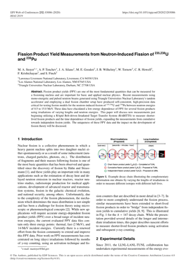 Fission Product Yield Measurements from Neutron-Induced Fission of 235,238U and 239Pu