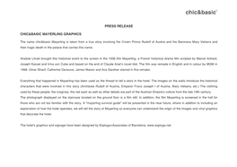 Press Release Chic&Basic Mayerling Graphics