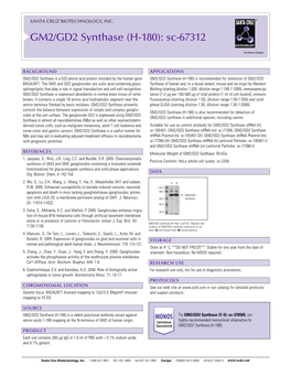 GM2/GD2 Synthase (H-180): Sc-67312