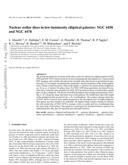 Nuclear Stellar Discs in Low-Luminosity Elliptical Galaxies