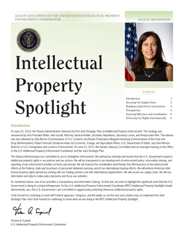 Intellectual Property Spotlight Should Demonstrate, We—The U.S