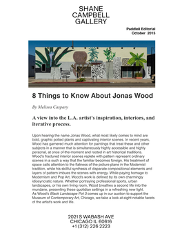 8 Things to Know About Jonas Wood