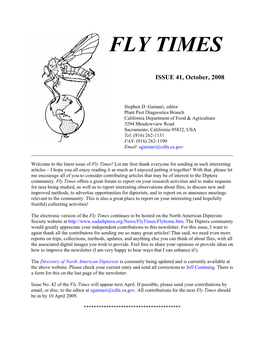 Fly Times Issue 41, October 2008