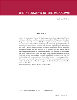 The Philosophy of the Daodejing • Kile Jones