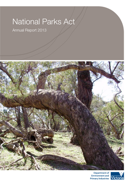 National Parks Act Annual Report 2013
