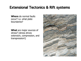 Extentional Tectonics