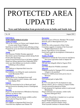 Protected Area Update