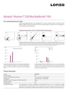 Optimized Protocol for Unstimulated Human T Cells