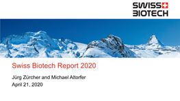 Swiss Biotech Report 2020