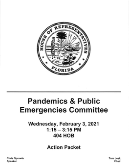 Pandemics & Public Emergencies Committee
