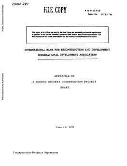 World Bank Document