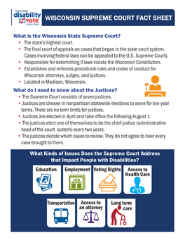 Wisconsin Supreme Court Fact Sheet