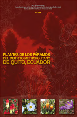 Plantas De Los Páramos Del Distrito Metropolitano De Quito, Ecuador Plantas De Los Páramos Del Dmq
