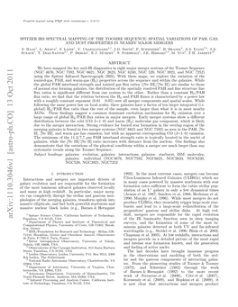 Spitzer IRS Spectral Mapping of the Toomre Sequence: Spatial