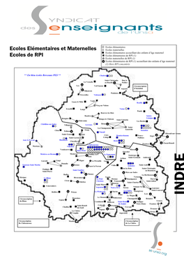 Carte Ecoles Indre