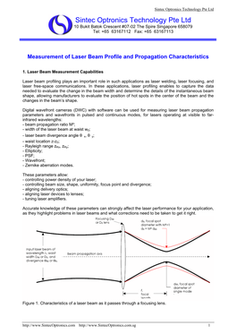 Laser Beam Analyser