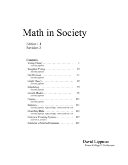 Math in Society