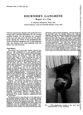 FOURNIER's GANGRENE Report of a Case S